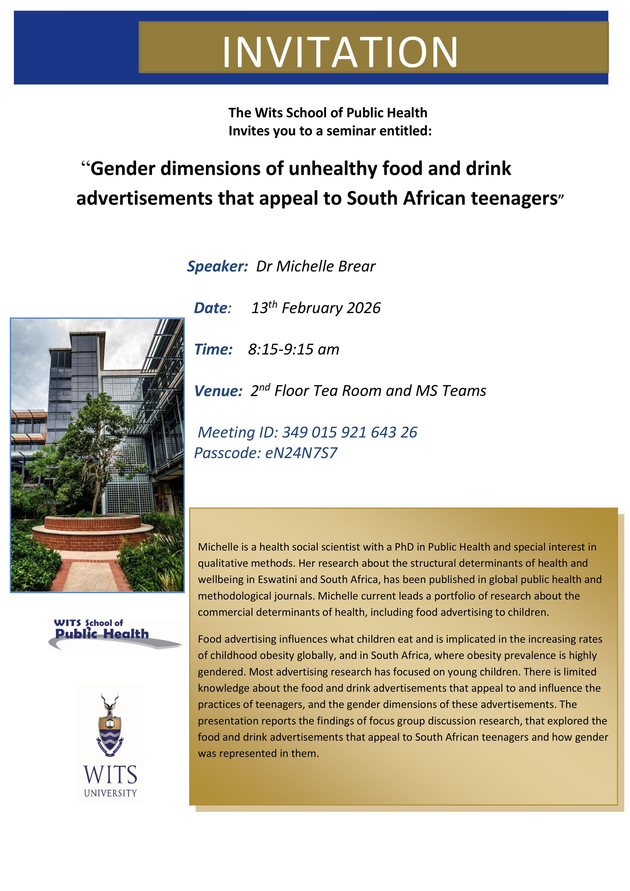 Gender dimensions